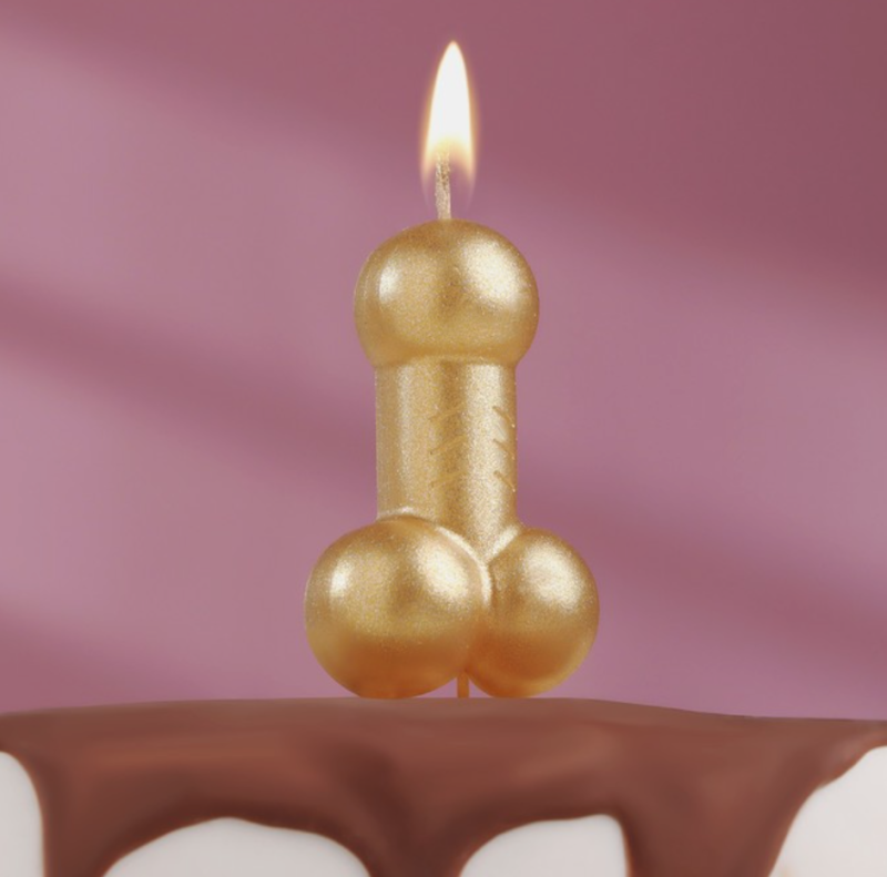 Изображение Свеча для торта "Фаворит" 18+ , 3,5х8 см золотой